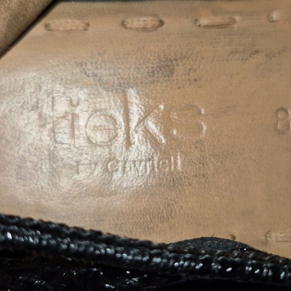 Tieks by Gavrieli Obsidian Black Crackle Women's Flats sz. 8 (#1732)VGC. - Picture 14 of 16